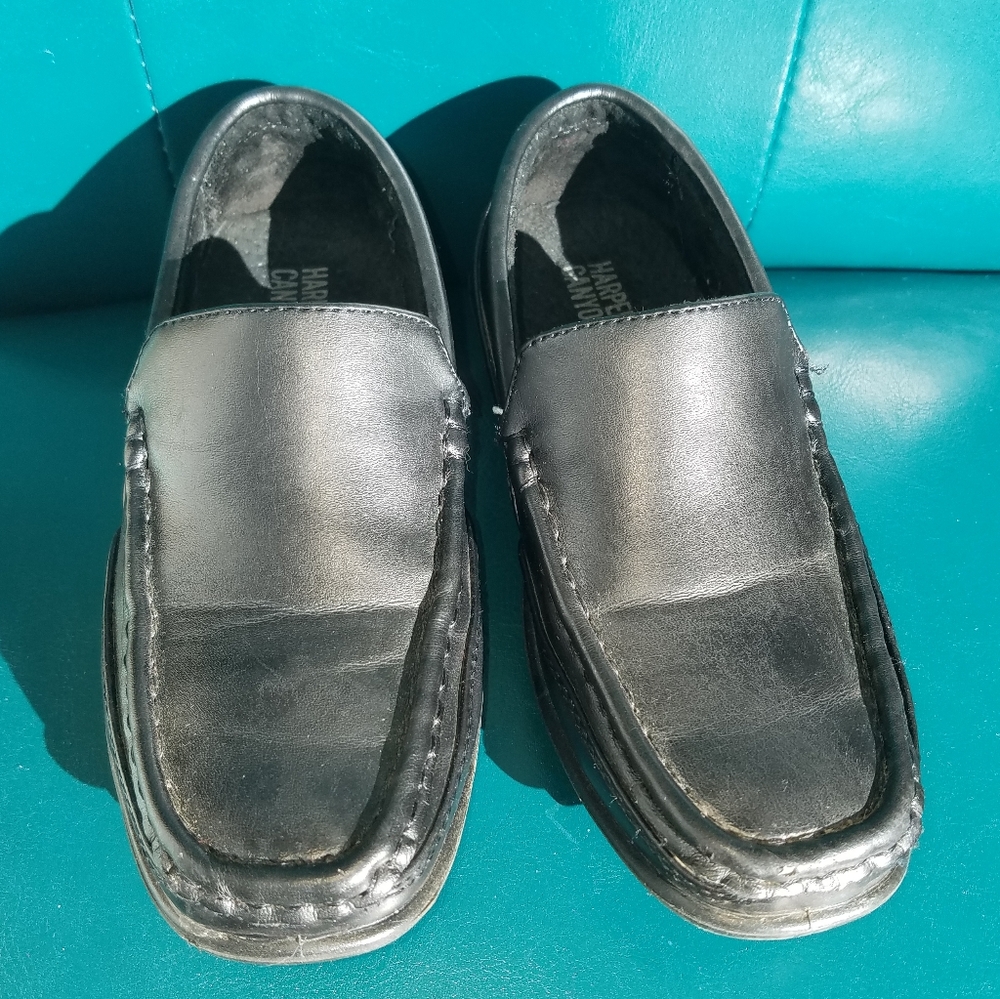 Harper Canyon black toddler dress shoes sz 11